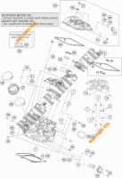 CILINDERKOP ACHTER voor KTM 1290 SUPER DUKE R SPECIAL EDITION ABS 2016