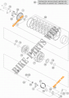 KOPPELING voor KTM 1290 SUPER DUKE R SPECIAL EDITION ABS 2016