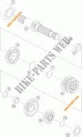 VERSNELLINGSBAK PRIMAIRE AS voor KTM 1290 SUPER DUKE R SPECIAL EDITION ABS 2016