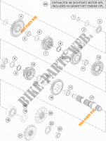 VERSNELLINGSBAK SECUNDAIRE AS voor KTM 1290 SUPER DUKE R SPECIAL EDITION ABS 2016
