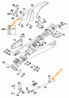 ACHTERBRUG voor KTM 125 SX MARZOCCHI/OHLINS 1995