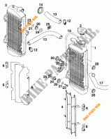 KOELSYSTEEM voor KTM 125 SX MARZOCCHI/OHLINS 1995