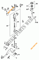 REMPOMP ACHTER voor KTM 125 SX MARZOCCHI/OHLINS 1995