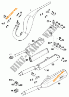 UITLAAT voor KTM 125 SX MARZOCCHI/OHLINS 1995