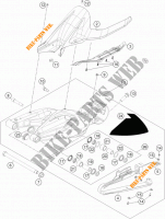 ACHTERBRUG voor KTM 1290 SUPER DUKE R SPECIAL EDITION ABS 2016