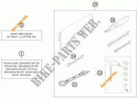 GEREEDSCHAPSET / HANDBOEK / OPTIES voor KTM 125 SX 2016