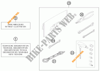 GEREEDSCHAPSET / HANDBOEK / OPTIES voor KTM 125 SX 2014