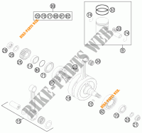 KRUKAS / ZUIGER voor KTM 125 SX 2014