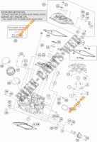 CILINDERKOP ACHTER voor KTM 1290 SUPER DUKE R SPECIAL EDITION ABS 2016
