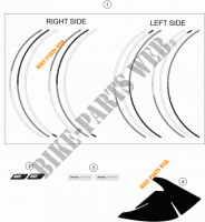 STICKERS voor KTM 1290 SUPER DUKE R SPECIAL EDITION ABS 2016