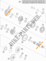 VERSNELLINGSBAK SECUNDAIRE AS voor KTM 1290 SUPER DUKE R SPECIAL EDITION ABS 2016