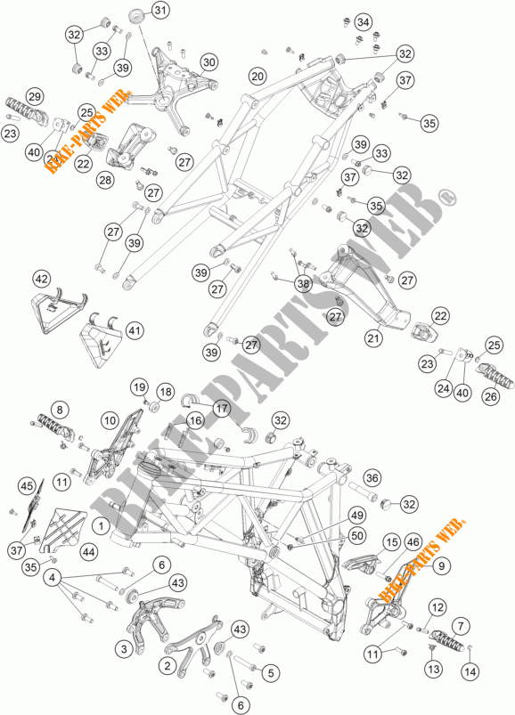 FRAME voor KTM 1290 SUPER DUKE R SPECIAL EDITION ABS 2016