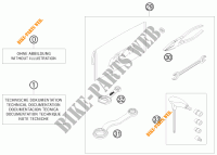 GEREEDSCHAPSET / HANDBOEK / OPTIES voor KTM 125 SX 2011