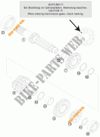 VERSNELLINGSBAK PRIMAIRE AS voor KTM 125 SX 2011