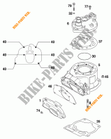 CILINDER voor KTM 125 SX 2000