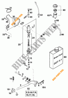 REMPOMP ACHTER voor KTM 125 SX 2000