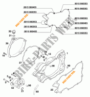 KOPPELINGS DEKSEL voor KTM 125 SX 1999