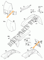 PLASTIC voor KTM 125 SX 1999