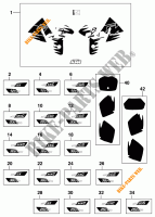 STICKERS voor KTM 125 SX 1999