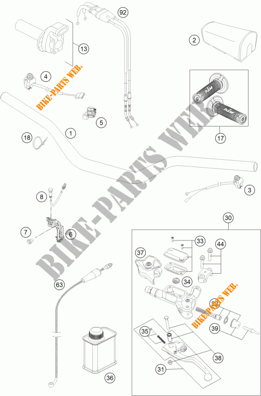 STUUR / BESTURING voor KTM 450 SX-F FACTORY EDITION 2014