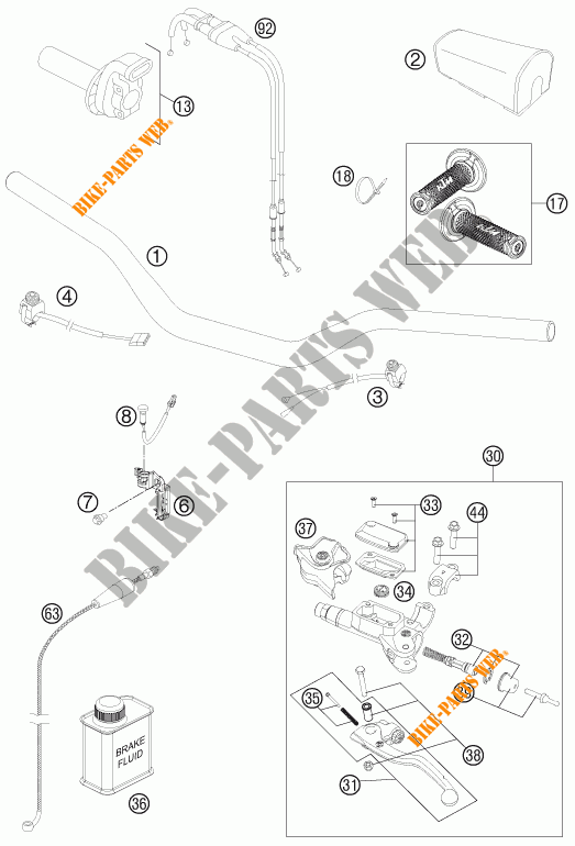 STUUR / BESTURING voor KTM 450 SX-F 2015
