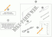 GEREEDSCHAPSET / HANDBOEK / OPTIES voor KTM 450 SX-F 2014