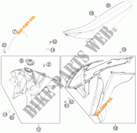 TANK / ZADEL voor KTM 350 SX-F 2014
