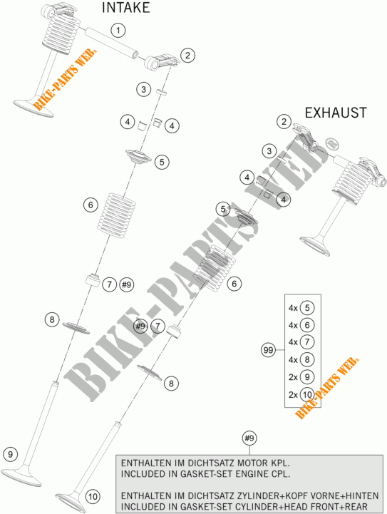 KLEPPEN voor KTM 1290 SUPER DUKE R BLACK 2017