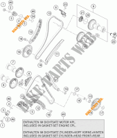 DISTRIBUTIERIEM voor KTM 1290 SUPER DUKE R ORANGE ABS 2016