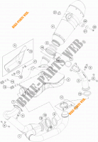 UITLAAT voor KTM 1290 SUPER DUKE R ORANGE ABS 2016