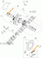 ACHTERWIEL voor KTM 150 SX 2016