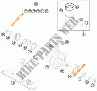 KRUKAS / ZUIGER voor KTM 150 SX 2015