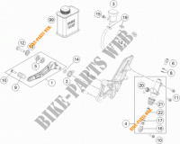 REMPOMP ACHTER voor KTM 1290 SUPER DUKE R ORANGE ABS 2016