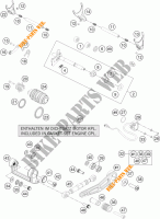 SCHAKEL MECHANISME voor KTM 1290 SUPER DUKE R ORANGE ABS 2016