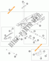 ACHTERBRUG voor KTM 150 SX 2012