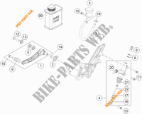 REMPOMP ACHTER voor KTM 1290 SUPER DUKE R BLACK ABS 2016