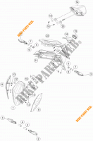 KOPLAMP / ACHTERLICHT voor KTM 1290 SUPER DUKE R ORANGE ABS 2016