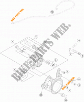 REMKLAUW ACHTER voor KTM 1290 SUPER DUKE R ORANGE ABS 2016