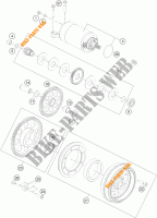 STARTMOTOR voor KTM 1290 SUPER DUKE R ORANGE ABS 2016