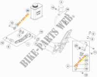 REMPOMP ACHTER voor KTM 1290 SUPER DUKE R BLACK ABS 2016