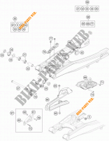 ACHTERBRUG voor KTM 85 SX 17/14 2015