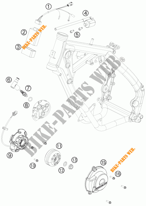 DYNAMO voor KTM 65 SX 2013