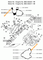 CARTERDELEN voor KTM 65 SX 2001