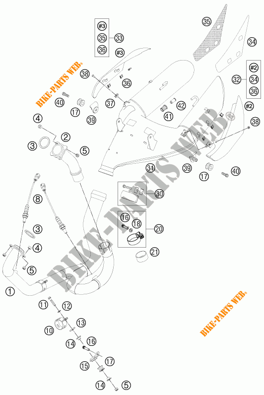UITLAAT voor KTM 990 SUPER DUKE R 2012