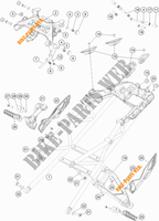 ACHTERFRAME voor KTM 1290 SUPER DUKE GT WHITE 2019