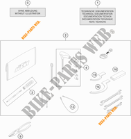GEREEDSCHAPSET / HANDBOEK / OPTIES voor KTM 1290 SUPER DUKE R BLACK 2019