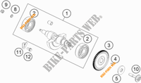 BALANSAS voor KTM 390 DUKE ORANGE - CKD 2020