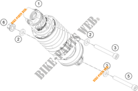 SCHOKBREKER voor KTM 390 DUKE ORANGE - CKD 2020