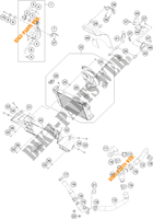 KOELSYSTEEM voor KTM 390 DUKE ORANGE - B.D. 2019