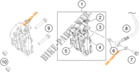 REMKLAUW VOOR voor KTM 390 DUKE ORANGE - B.D. 2019
